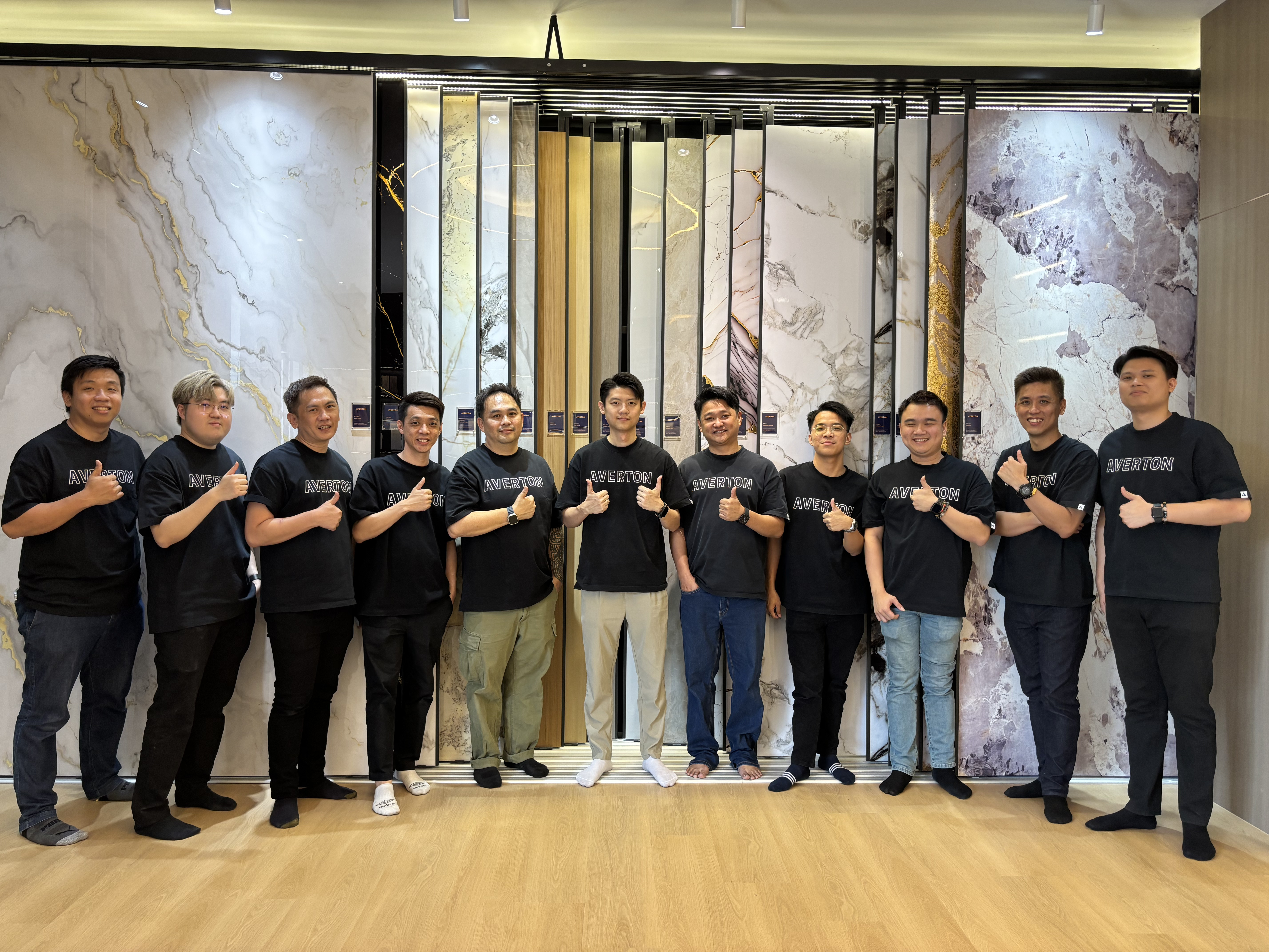 Averton premium flooring and wall panel showroom